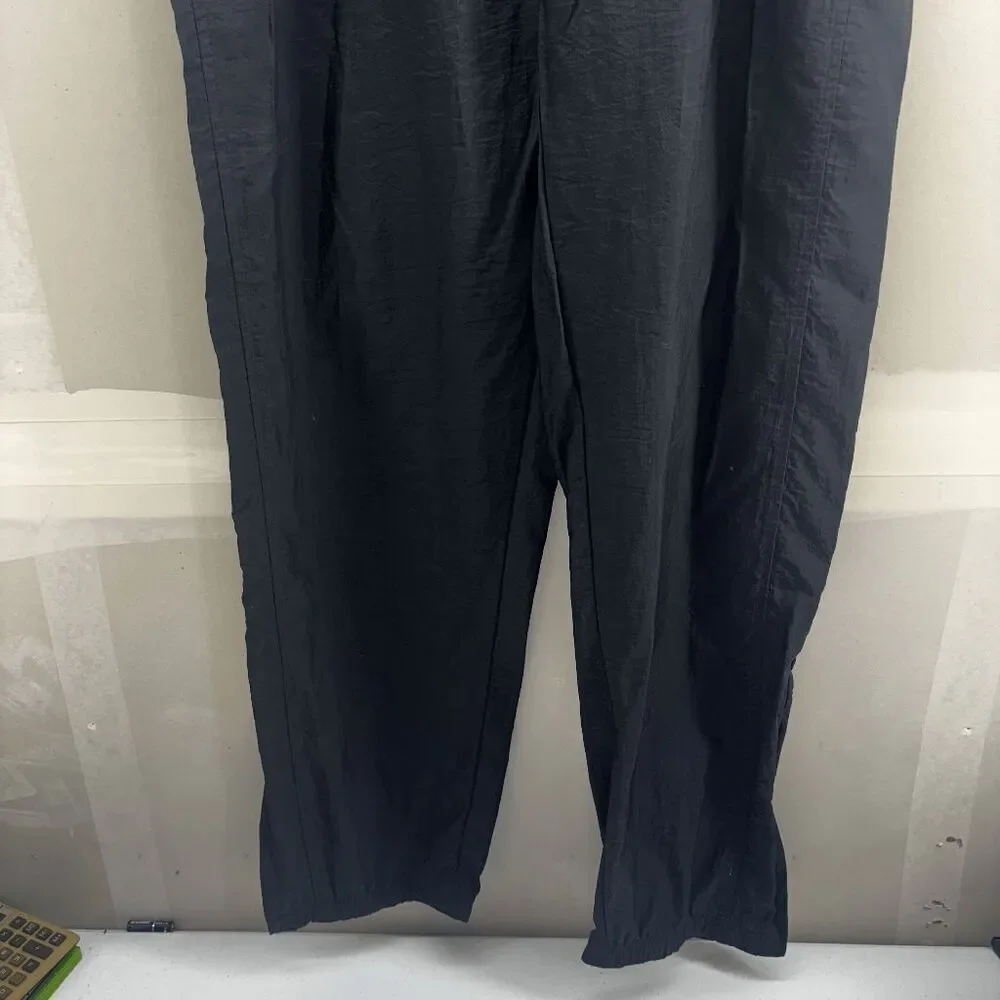 Vintage 90s Reebok Black Nylon Windbreaker Jogger Track Pants Mens XL
